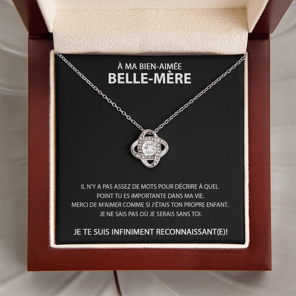 À ma Belle-Mère - Collier avec nœud d'amour