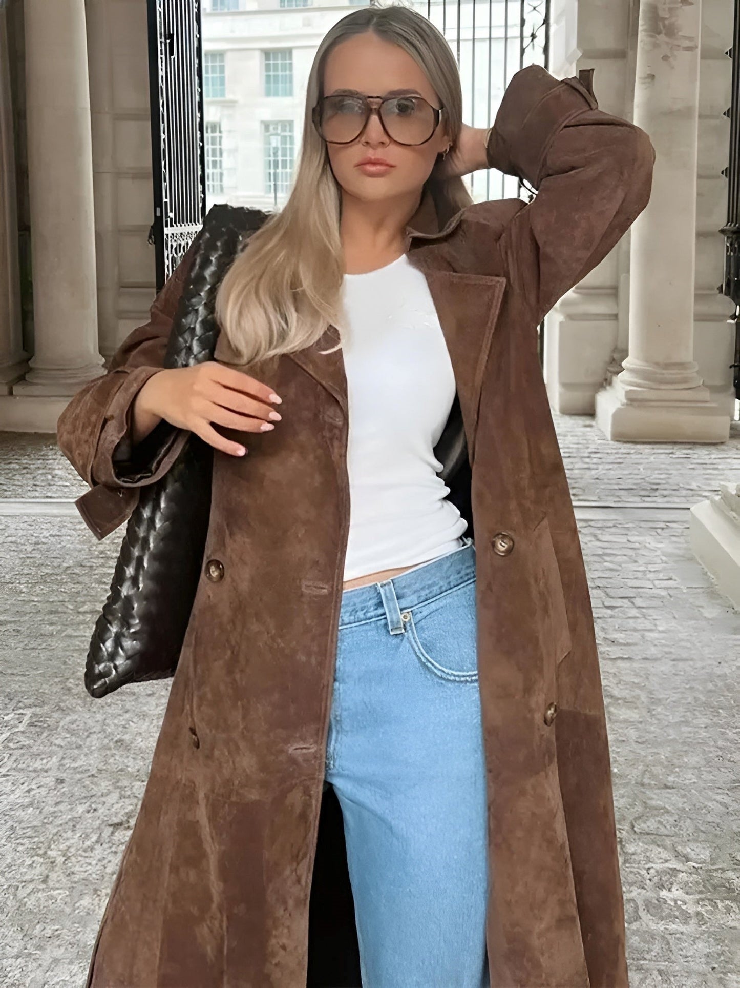 LARA | MANTEAU LONG TENDANCE AVEC CEINTURE