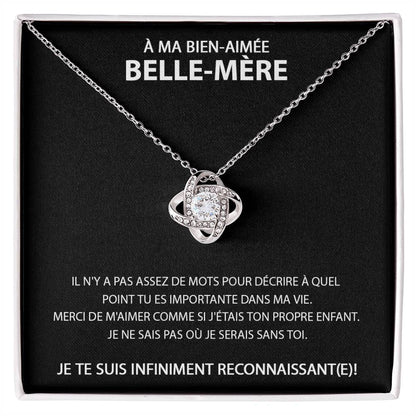 À ma Belle-Mère - Collier avec nœud d'amour