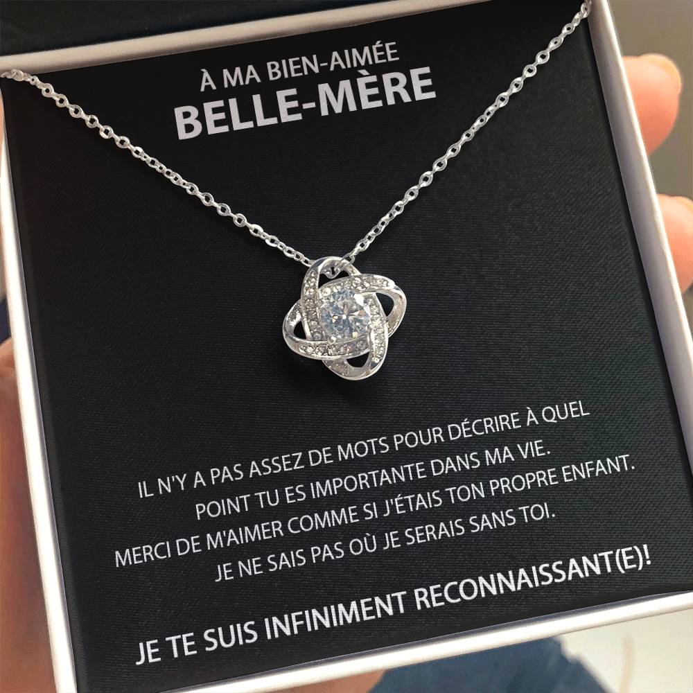 À ma Belle-Mère - Collier avec nœud d'amour