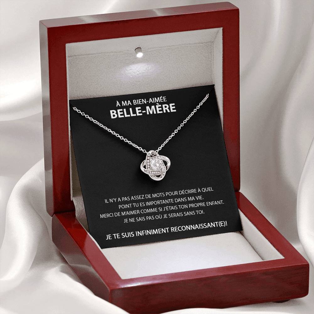 À ma Belle-Mère - Collier avec nœud d'amour