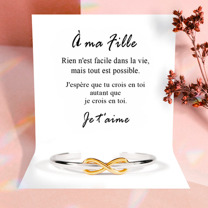 À ma Fille bracelet - Infini