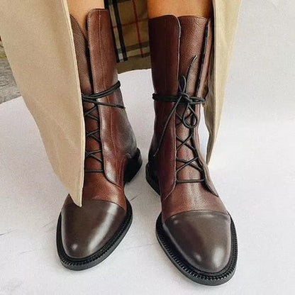 Bottines À Talons En Cuir Végétal