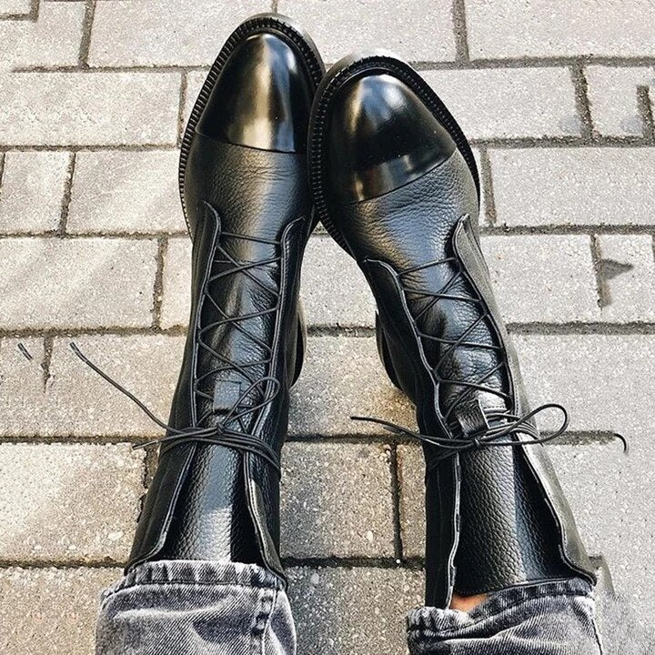 Bottines À Talons En Cuir Végétal