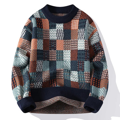 Julie™ | Pull Vintage Patchwork en Cachemire pour Hommes